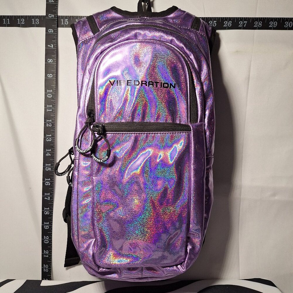 Vibedration Hydration Backpack w/o bladder - Holographic - Light Purple - Used